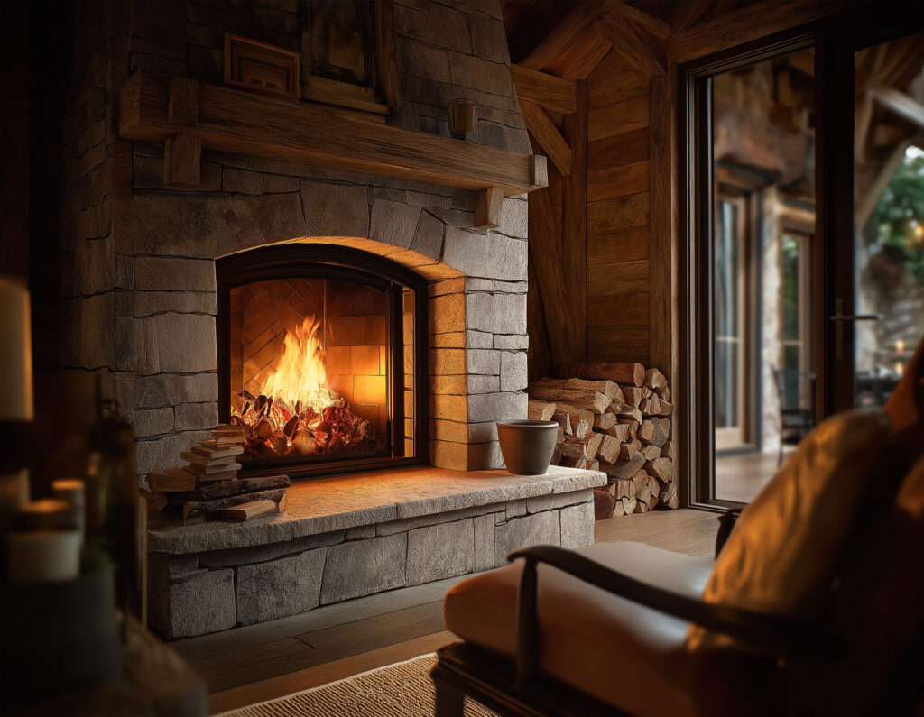 The Fireplace in a Modern Energy Efficient Home.From the article series: “The Modern Energy Efficient Home: Rethinking Comfort”